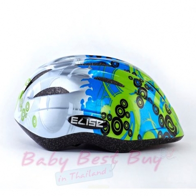 ǡѹͤ չԹ- Elise Baby Helmet Blue-Green Design