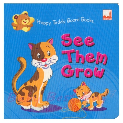 ˹ѧͺ촺 See them grow Happy Teddy Board Book