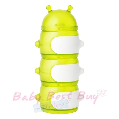 ͧ袹Тͧҧ Boon Stack Caterpillar Snack Container Green/White