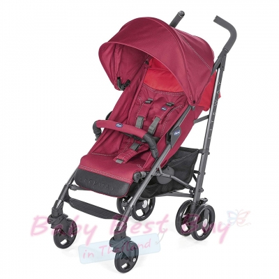 Chicco Lite Way 3 Basic Stroller BB Red Berry