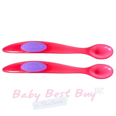 ͹͹ Dr.Brown's Infant Feeding Spoons Pink