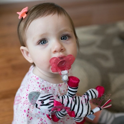 ꡵Ҩء͡ ء͡ Dr.Brown's Zoey the Zebra Pacifier Holder