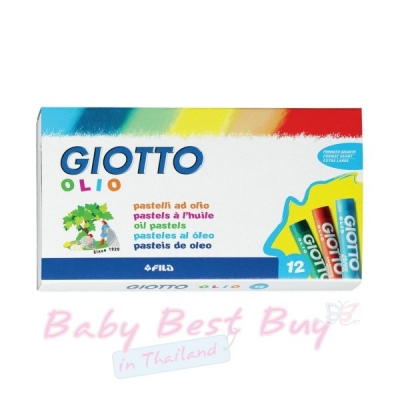 ժ Oil Pastel Sticks 12  Giotto Olio