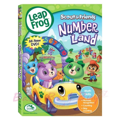 LeapFrog Scout & Friends Number Land DVD ҤҶ١ ԢԷ