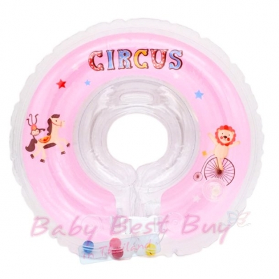 Lele Baby Neck Swimming Ring Circus Pink