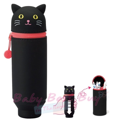 ͧԹͫ⤹ Lihit Lab Smart Fit Punilabo Pen Case Black Cat