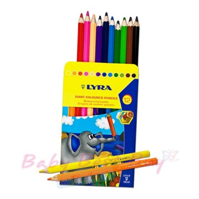 Թˡ Lyra Giant Colored Pencils 12 colors 3971120