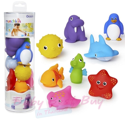 ꡵Ҿ蹹 ͧ¹ Munchkin Ocean Squirts Bath Toy 8pack