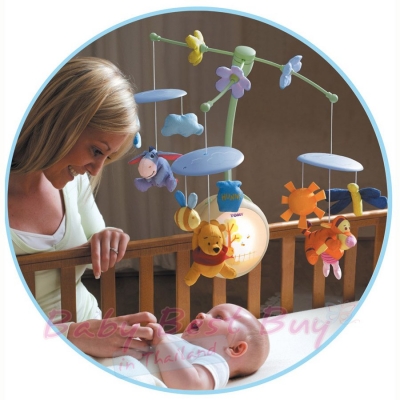 tomy winnie the pooh light up cot mobile