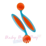 ش͹駧 Boon Benders Adaptable Utensils տ Blue Raspberry/Tangerine