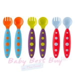 ش͹ Boon Modware Toddler Utensils Multicolor Blue