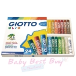สีชอล์คเด็กปลอดสารพิษ Giotto Olio Oil Pastel Sticks 24 colors 293100