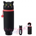 ͧԹͫ⤹ Lihit Lab Smart Fit Punilabo Pen Case Black Cat