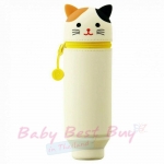 Lihit Lab Punilabo Stand Pen Case White Cat