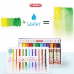 สีเทียนเด็ก สีเทียนระบายน้ำ ปลอดสารพิษ Ommo Lotti Oil Pastel 12 Colors
