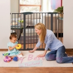 е١ Munchkin Easy-Close Metal Gate Extra Tall & Wide