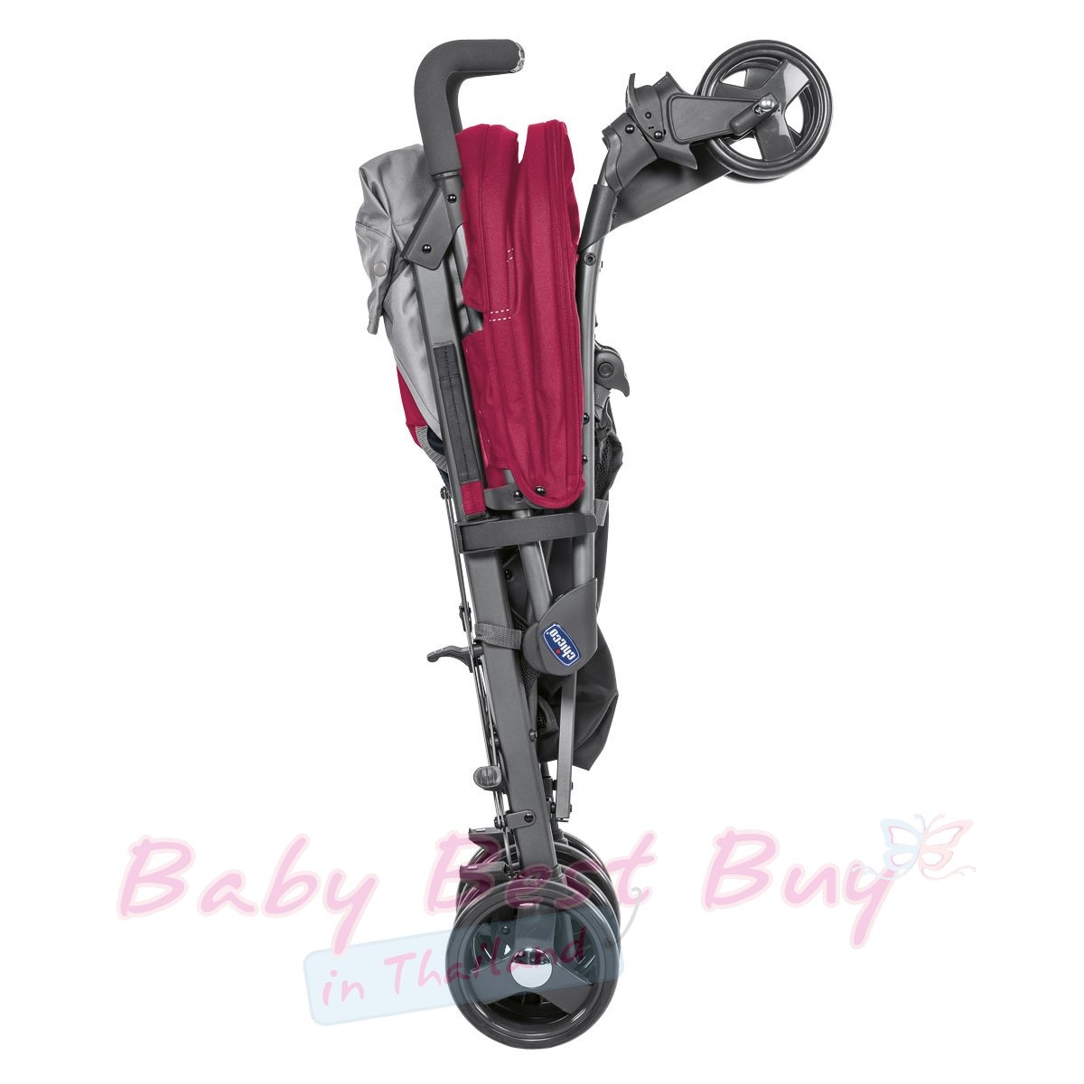 Chicco Lite Way 3 Basic Stroller BB Red Berry