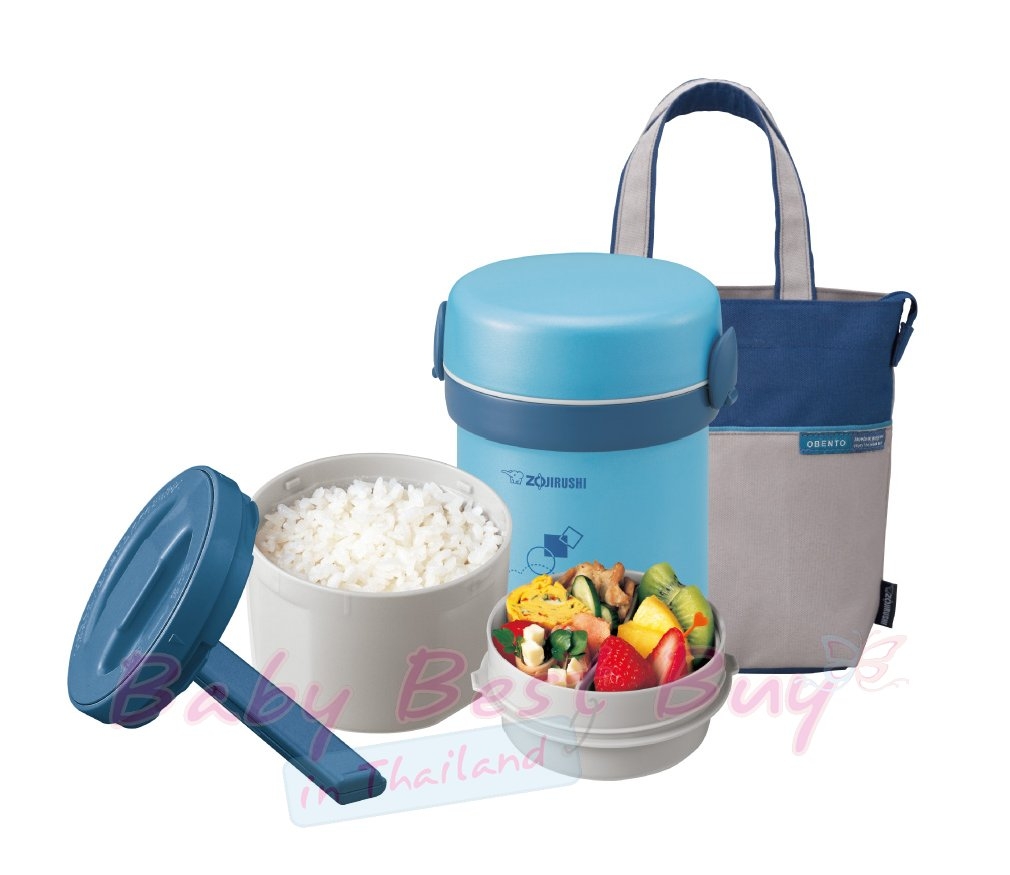 Zojirushi Ms.Bento Stainless Lunch Jar, Aqua Blue